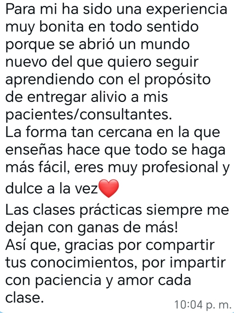 Testimonio de una alumna