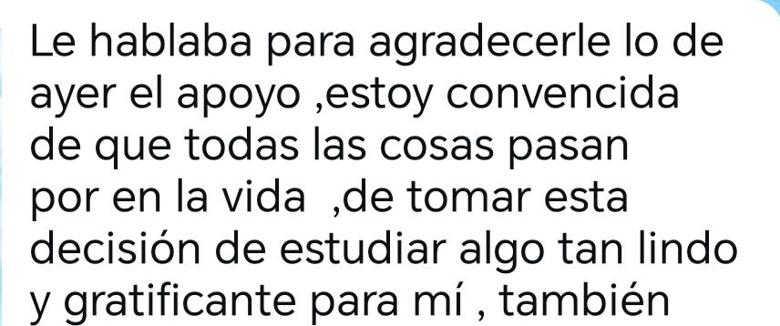 Testimonio de una alumna
