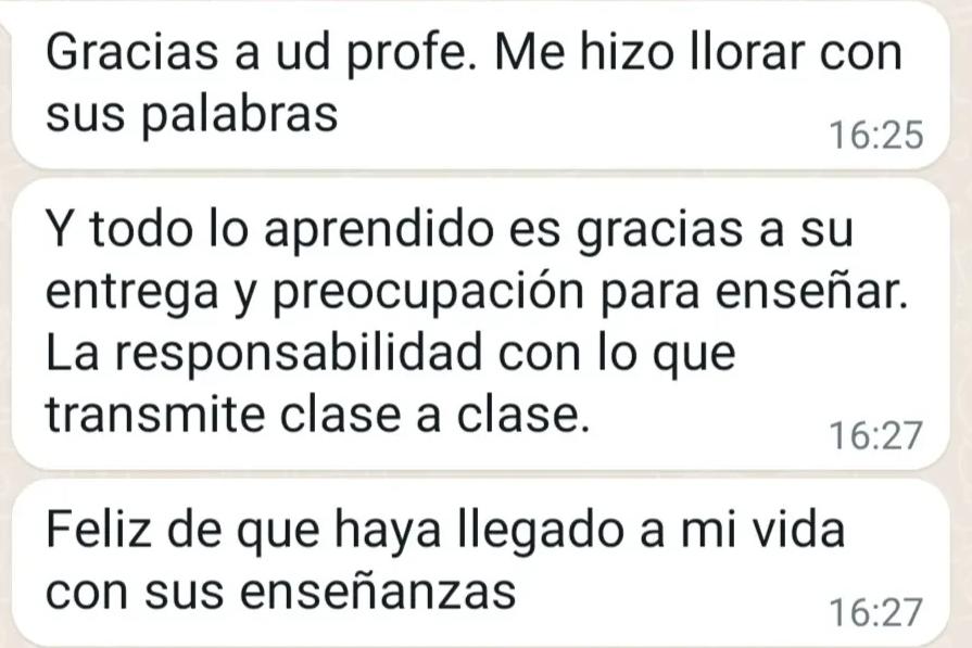 Testimonio de una alumna