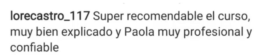 Testimonio de una alumna